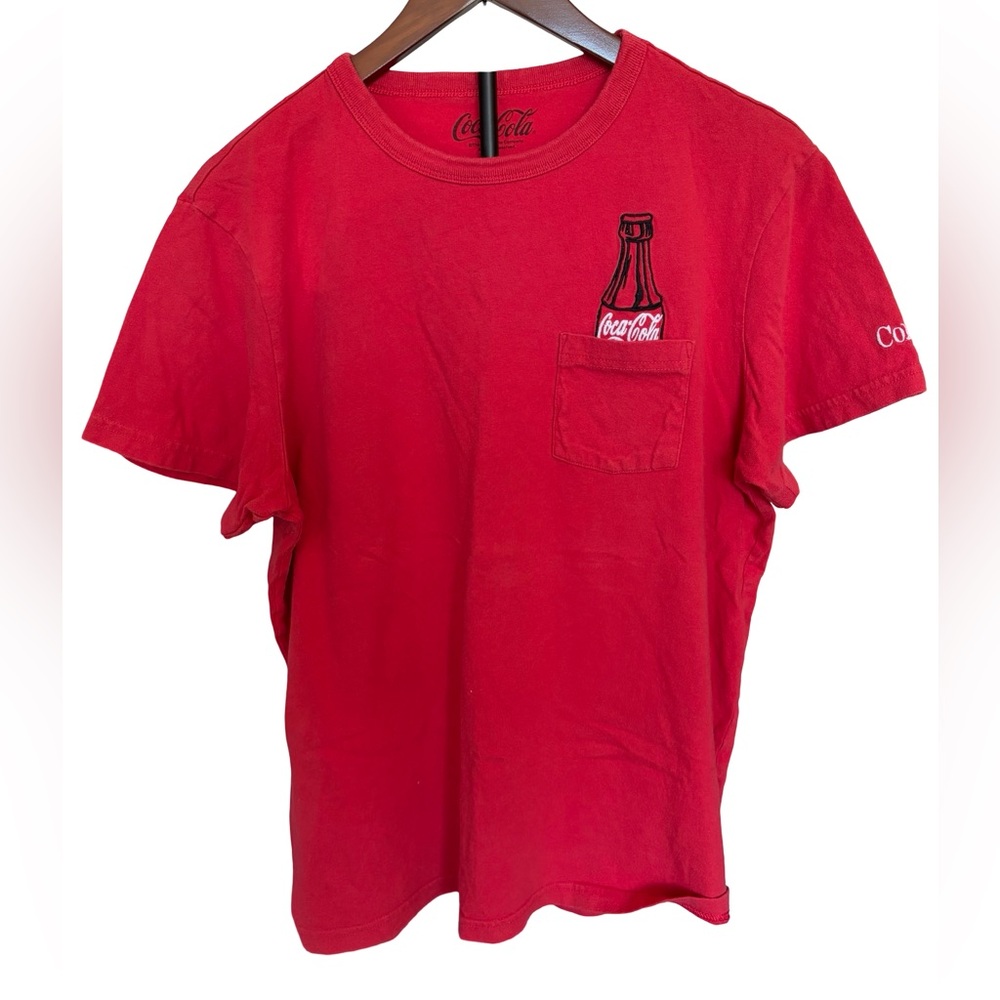 3/$15 AEO & Coca-Cola T-shirt Pocket Embroidered Bottle & Logo Medium